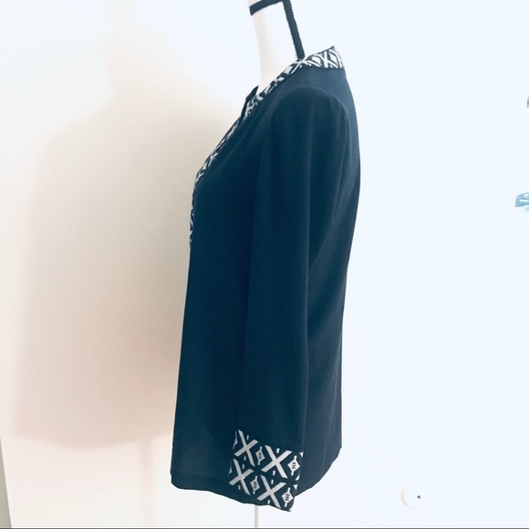 SALE! Tory Burch Navy Tunic With Tribal Embroidery - Picture 8 of 8